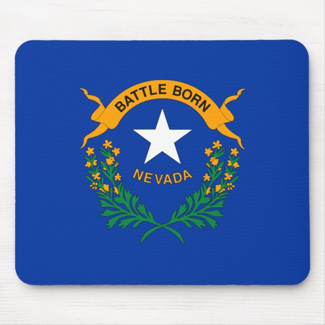 Mousepad Bandeira do Estado Patriótico de Nevada (Frente)