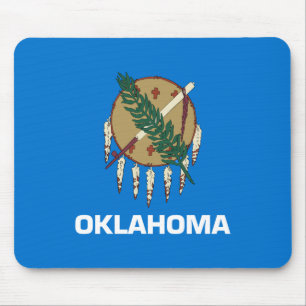 Mousepad Bandeira do Estado Patriótico de Oklahoma
