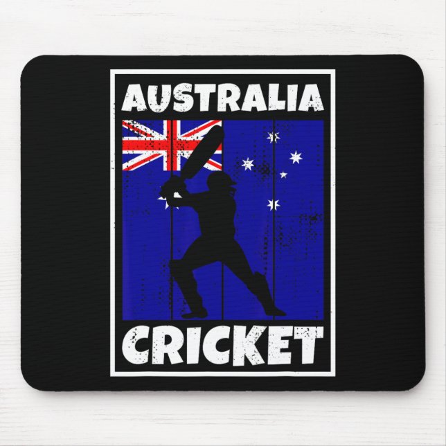 Mousepad Bandeira do Fã de Críquete Australiano da Austráli (Frente)
