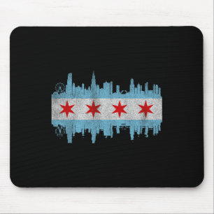 Mousepad Bandeira do Horizonte de Chicago - Distrito de Chi