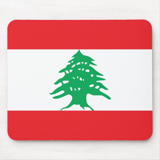 Mousepad Bandeira do Líbano (Líbano) (Frente)