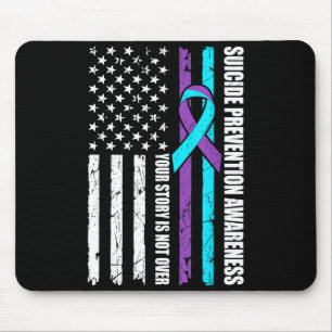 Mousepad Bandeira do Mês de Conscientização sobre Prevenção