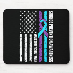 Mousepad Bandeira do Mês de Conscientização sobre Prevenção