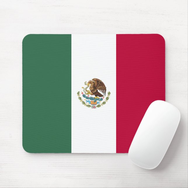 Mousepad Bandeira do México (Com mouse)