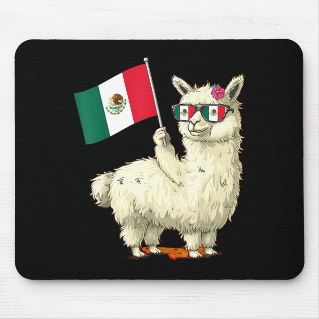 Mousepad bandeira do México orgulho mexicano raízes mexican (Frente)
