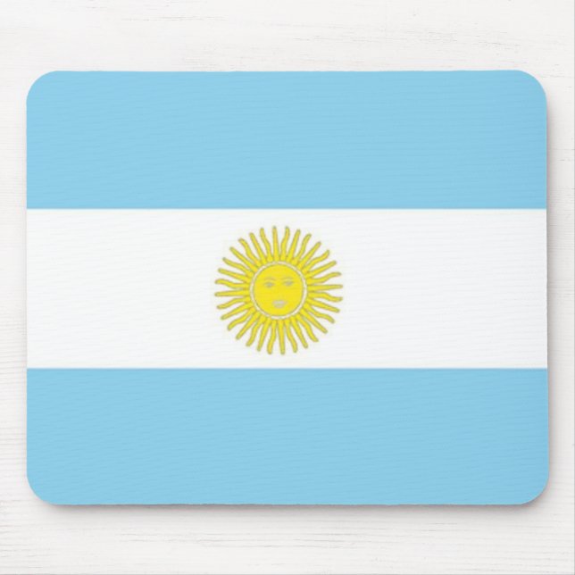 Mousepad Bandeira do mouse na Argentina (Frente)