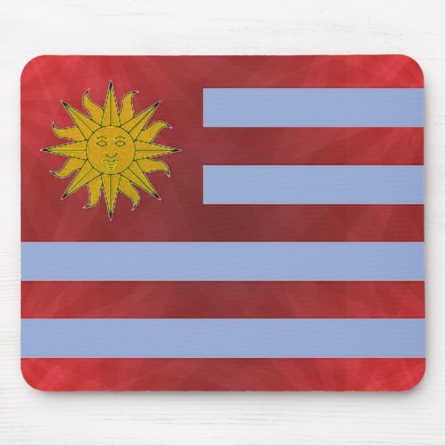 Mousepad Bandeira do mouse Uruguai (Frente)