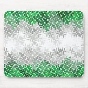 Mousepad Bandeira do Orgulho Abstrato Cinza-romântico Tripp