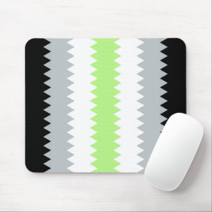 Mousepad Bandeira do Orgulho Agênero Abstrato Groovy Boho Z