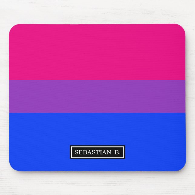 Mousepad Bandeira do Orgulho Bissexual (Frente)