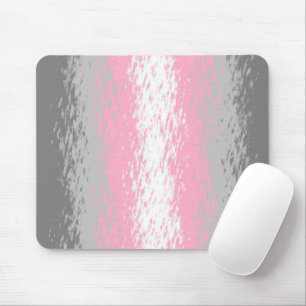 Mousepad Bandeira do Orgulho Demigirl Abstrata Grunhenta Ba