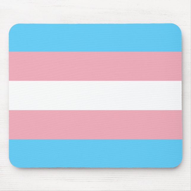 Mousepad Bandeira do orgulho do Transgender - arco-íris de (Frente)