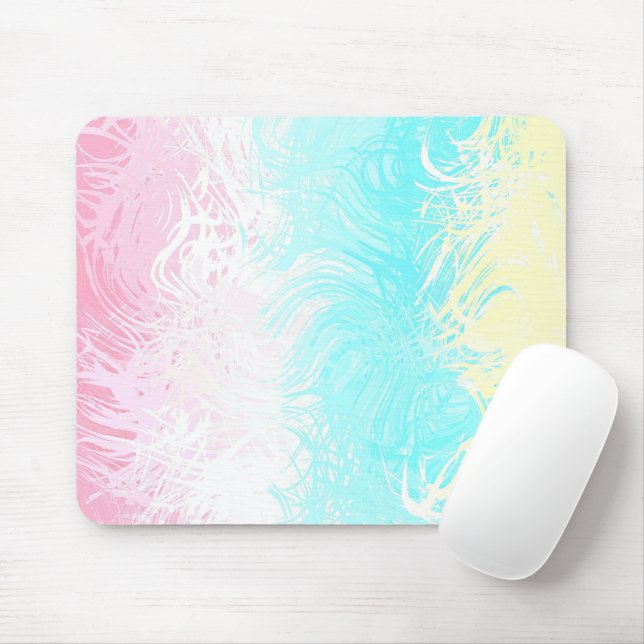 Mousepad Bandeira do Orgulho Gênerofluxo Abstrato Boho Swir (Com mouse)