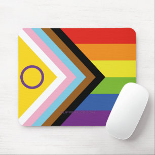 Mousepad Bandeira do orgulho intersexo SlipperyJoe's fundo