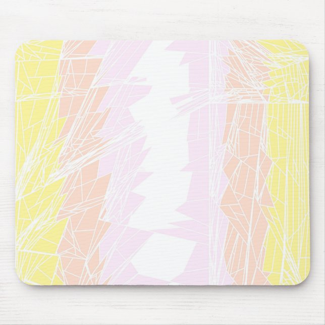 Mousepad Bandeira do Orgulho Pangênero Geométrico Abstrato  (Frente)