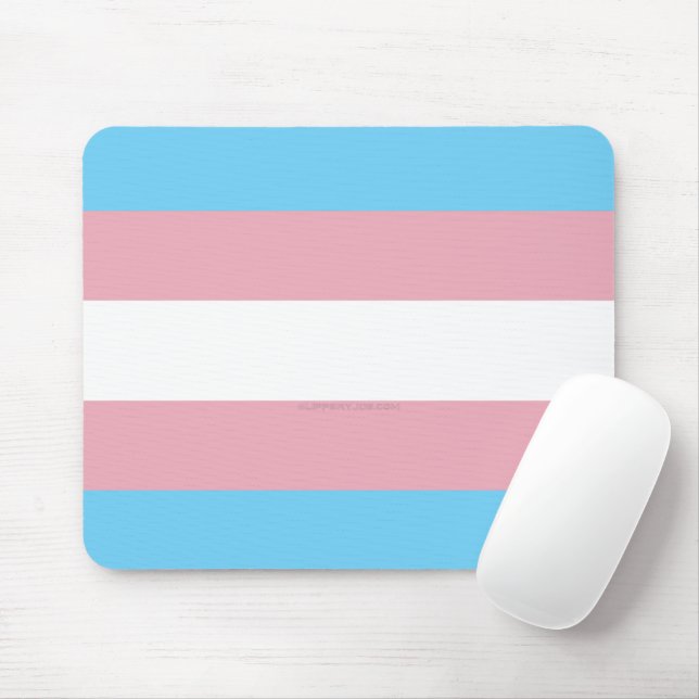 Mousepad bandeira do orgulho transgênero SlipperyJoe's dive (Com mouse)