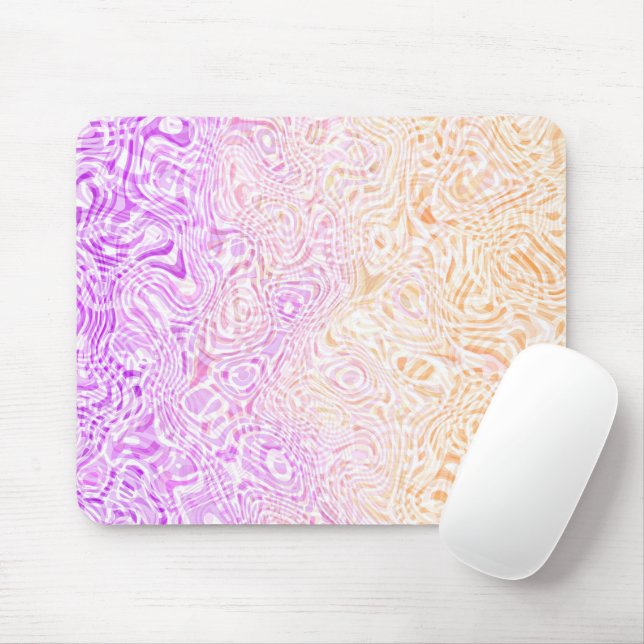 Mousepad Bandeira do Orgulho Trixic Abstrata Boho Ondulada  (Com mouse)