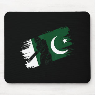 Mousepad Bandeira do Paquistão Fã de Críquete do Paquistão