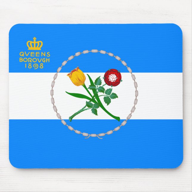 Mousepad Bandeira do Queens (Borough of Nova Iorque) (Frente)