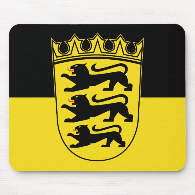 Mousepad Bandeira do rato de Baden-Württemberg (Frente)