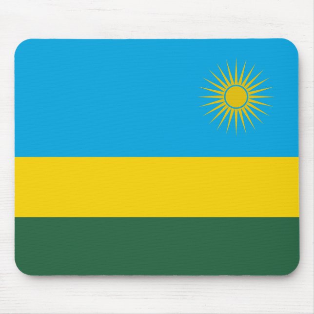Mousepad Bandeira do Ruanda (Frente)