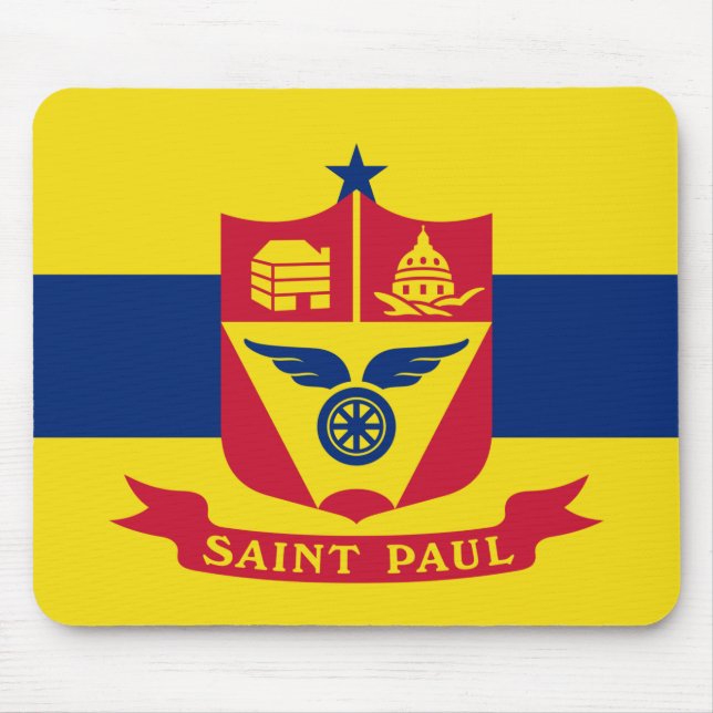 Mousepad Bandeira do Santo Paul (Minnesota) (Frente)