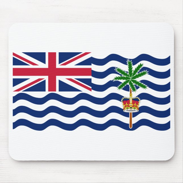 Mousepad Bandeira do Território Britânico do Oceano Índico (Frente)