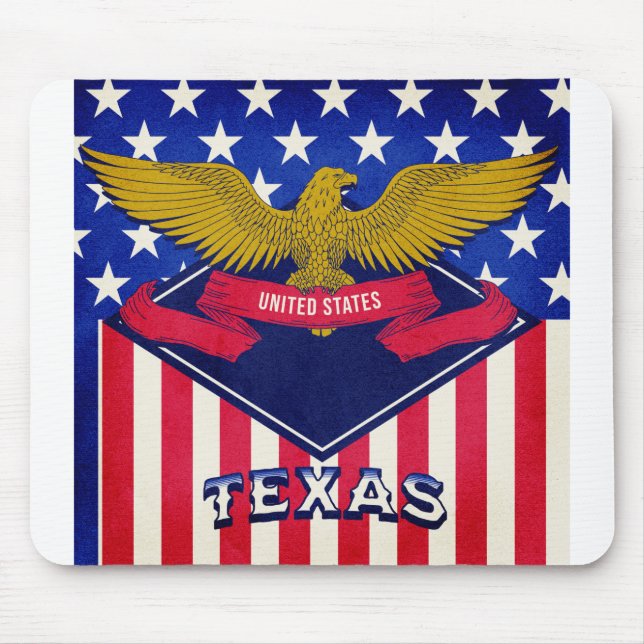 Mousepad Bandeira do Texas EUA (Frente)