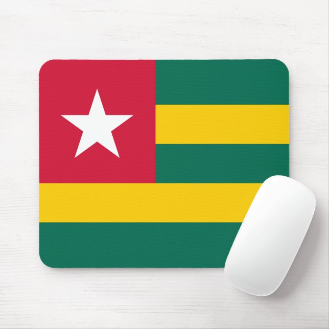 Mousepad bandeira do Togo (Com mouse)