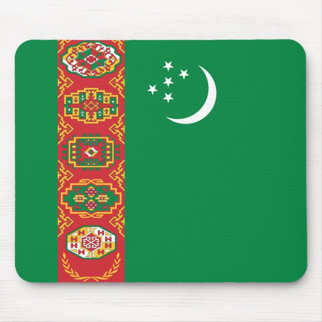 Mousepad Bandeira do Turcomenistão (Frente)