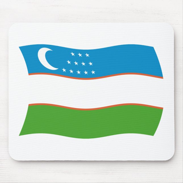 Mousepad Bandeira do Uzbequistão (Frente)