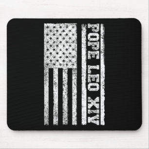 Mousepad Bandeira dos Estados Unidos Novo Papa Católico 202