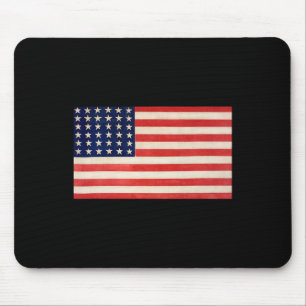 Mousepad Bandeira dos EUA Básica Para Homens Mulheres e Cri