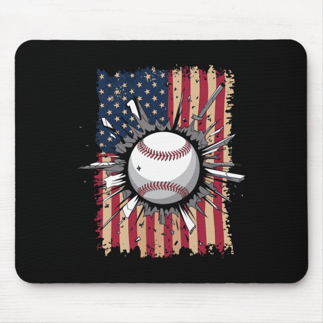 Mousepad Bandeira dos EUA Bysebyll  (Frente)