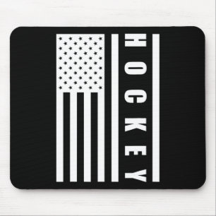 Mousepad Bandeira dos EUA Desportiva Goleiro Hóquei Jogador
