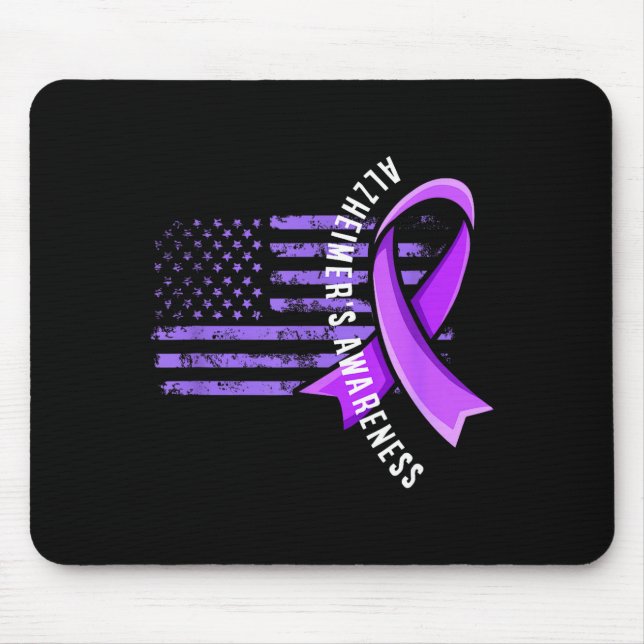 Mousepad bandeira dos eua esquadrão de apoio à conscientiza (Frente)