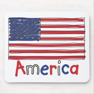 Mousepad Bandeira dos MIÚDOS de América EUA