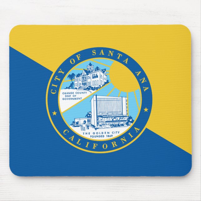 Mousepad Bandeira dos Papais noeis Ana, Califórnia (Frente)