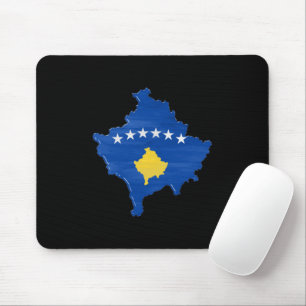 Mousepad Bandeira e mapa do Kosovo