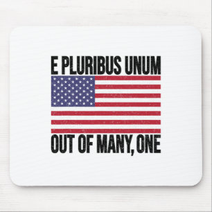 Mousepad Bandeira E Pluribus Unum EUA Para Mulheres Homens