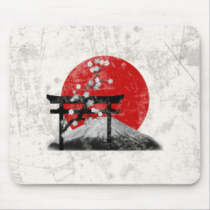 Mousepad Bandeira e símbolos de Japão ID153