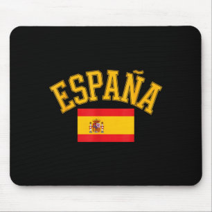 Mousepad Bandeira engraçada da Espanha dizendo amor pelo pa