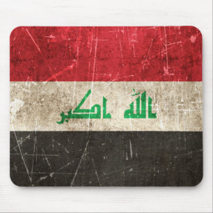 Mousepad Bandeira envelhecida e riscada do vintage de