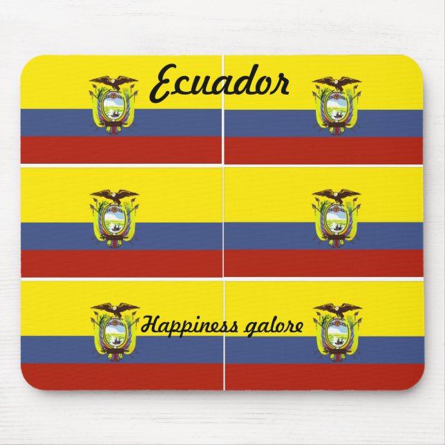 Mousepad bandeira equatoriana (Frente)