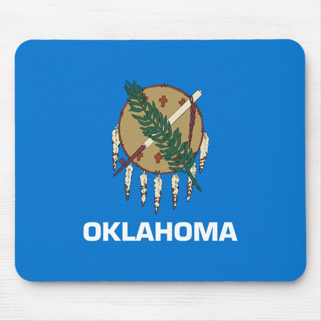Mousepad Bandeira Estadual de Oklahoma (Frente)