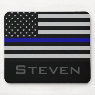 Mousepad Bandeira fina conhecida personalizada de Blue Line
