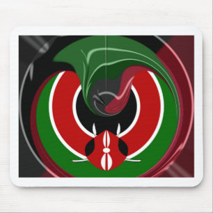 Mousepad Bandeira Fluid Kenyan