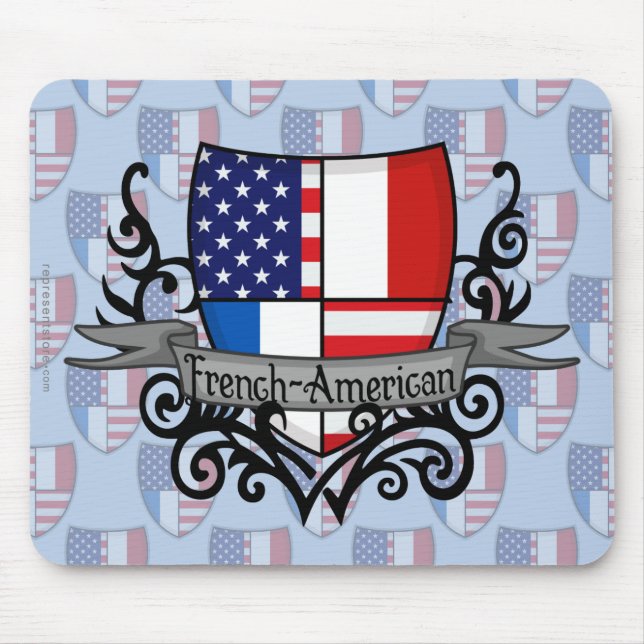 Mousepad Bandeira Francês-Americana do protetor (Frente)