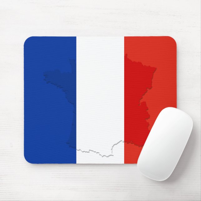 Mousepad bandeira francesa (Com mouse)