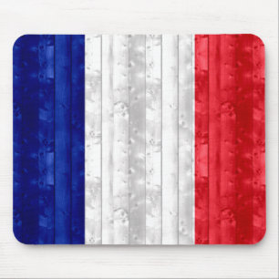 Mousepad Bandeira francesa de madeira